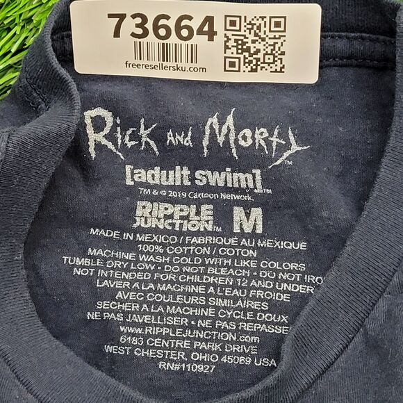 Rick-and-Morty Shirt S/M 18x26 Blue - Picture 6 of 11